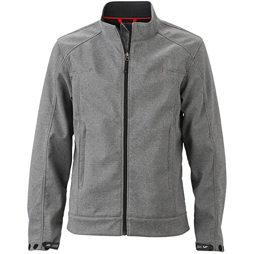 Men’s Softshell Jacket , James Nicholson, light-melange, 96% Polyester, 4% Elasthan, XL, , Bild 1