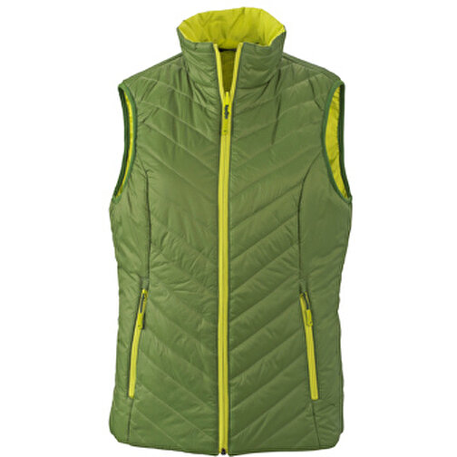 Ladies’ Lightweight Vest , James Nicholson, jungle-grün/acid-gelb, 100% Polyester DuPont™ Sorona®, M, , Bild 1