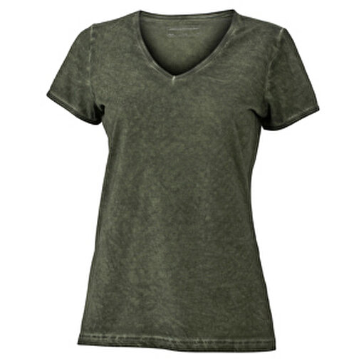 Ladies’ Gipsy T-Shirt , James Nicholson, dusty-olive, 100% Baumwolle, L, , Bild 1
