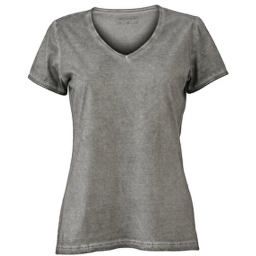 Ladies’ Gipsy T-Shirt , James Nicholson, grau, 100% Baumwolle, S, , Bild 1