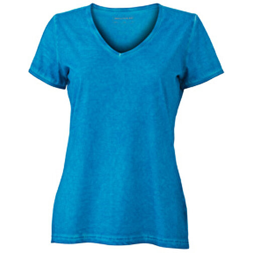 Ladies’ Gipsy T-Shirt , James Nicholson, türkis, 100% Baumwolle, XL, , Bild 1