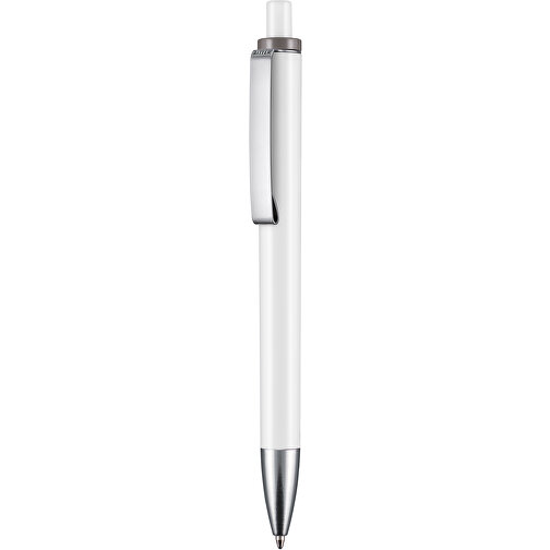 Kugelschreiber EXOS , Ritter-Pen, sienna/weiss, ABS-Kunststoff, 14,00cm (Länge), Bild 1