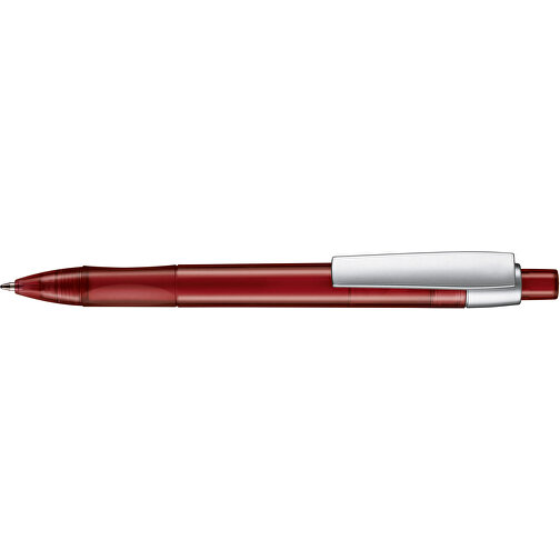 Kugelschreiber Cetus Transparent , Ritter-Pen, rubin-rot, ABS-Kunststoff, 14,20cm (Länge), Bild 3
