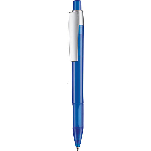 Kugelschreiber Cetus Transparent , Ritter-Pen, royal-blau, ABS-Kunststoff, 14,20cm (Länge), Bild 1