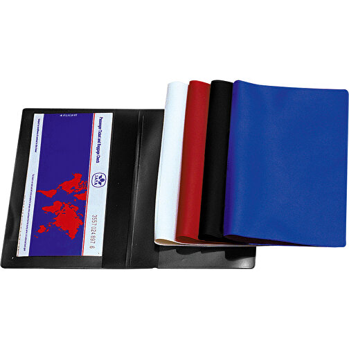Thanxx® Flugtickettasche 'Ticket1' Normalfolie Blau , blau, Folie, 12,60cm x 22,20cm (Länge x Breite), Bild 1
