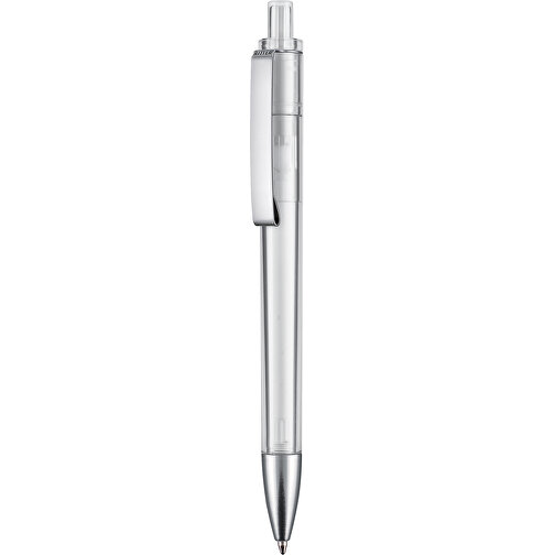 Kugelschreiber EXOS TRANSPARENT , Ritter-Pen, transparent, ABS-Kunststoff, 14,00cm (Länge), Bild 1