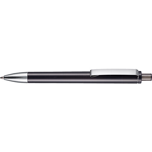Kugelschreiber EXOS TRANSPARENT , Ritter-Pen, rauch-grau, ABS-Kunststoff, 14,00cm (Länge), Bild 3
