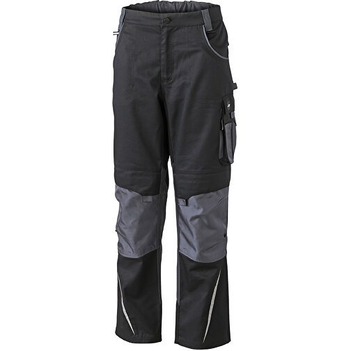 Workwear Pants , James Nicholson, schwarz/carbon, 100% Polyamid CORDURA ®, 48, , Bild 1