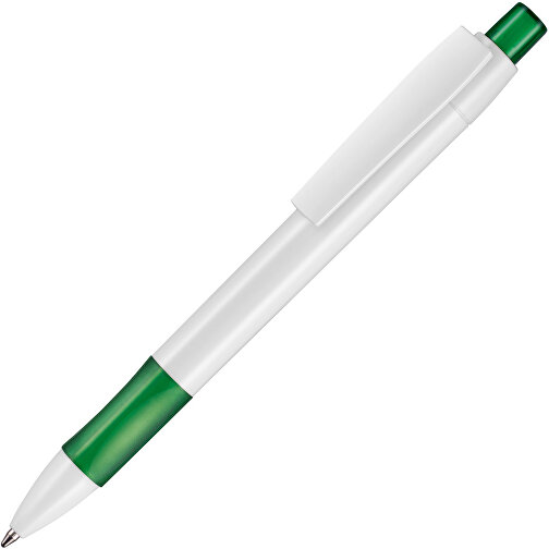 Kugelschreiber Cetus , Ritter-Pen, limonen-grün/weiß, ABS-Kunststoff, 14,20cm (Länge), Bild 2