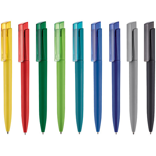 Kugelschreiber Fresh Soft ST , Ritter-Pen, zitronen-gelb/ananas-gelb, ABS-Kunststoff, 14,40cm (Länge), Bild 4