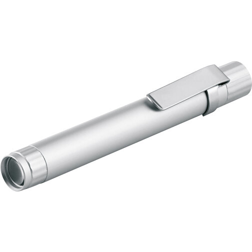 Metmaxx® LED Megabeam lampe 'TechPen' sølv (varmt hvidt lys), Billede 1