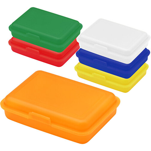 Vorratsdose 'School-Box' Junior , standard-orange, Kunststoff, 16,00cm x 4,10cm x 11,70cm (Länge x Höhe x Breite), Bild 2