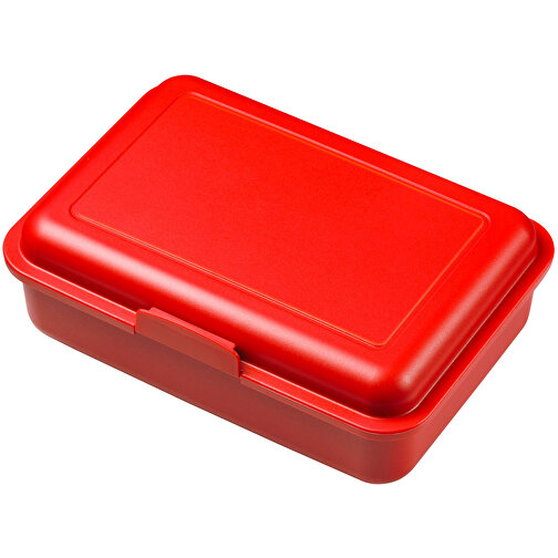 Vorratsdose 'School-Box' Mittel , standard-rot, Kunststoff, 16,00cm x 5,00cm x 11,60cm (Länge x Höhe x Breite), Bild 1