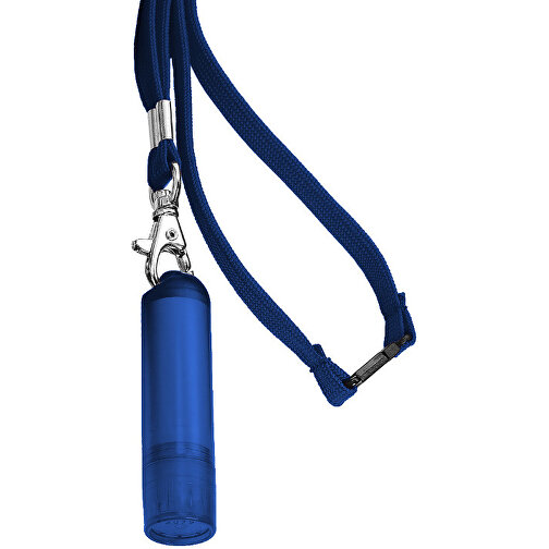 VitaLip® 'Eco' Freestyle Mit Lanyard , dunkelblau gefrostet, PS, 6,30cm (Höhe), Bild 1