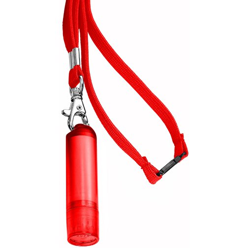 VitaLip® 'Eco' Freestyle Mit Lanyard , rot gefrostet, PS, 6,30cm (Höhe), Bild 1