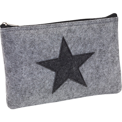 Utensilien-Tasche STAR DUST USE , grau, Polyester, 25,00cm x 17,00cm (Länge x Breite), Bild 1