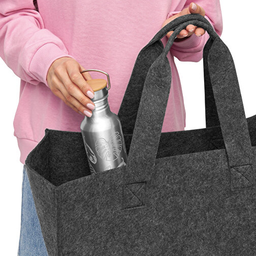 Kaminholz-Tasche HOMY , grau, Polyester, 50,00cm x 25,00cm x 25,00cm (Länge x Höhe x Breite), Bild 6