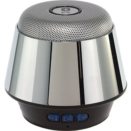 Wireless-Lautsprecher MUSH Fürs Auto , schwarz, silber, Zinklegierung / Edelstahl / Kunststoff, 6,70cm (Höhe), Bild 2