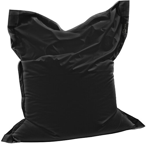 Sitzsack Lounger, Inkl. Einseitigem Digitaldruck , schwarz, 40% Repreve® / 60% Polyester, 180,00cm x 30,00cm x 140,00cm (Länge x Höhe x Breite), Bild 3