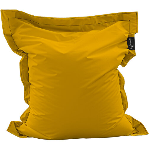Sitzsack Mini Lounger, Inkl. Einseitigem Digitaldruck , gelb, 40% Repreve® / 60% Polyester, 130,00cm x 20,00cm x 100,00cm (Länge x Höhe x Breite), Bild 3