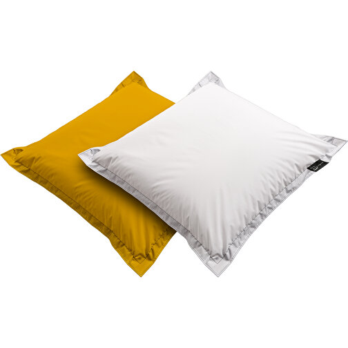 Sitzsack Quad Lounger, Inkl. Einseitigem Digitaldruck , gelb, 40% Repreve® / 60% Polyester, 140,00cm x 30,00cm x 140,00cm (Länge x Höhe x Breite), Bild 2