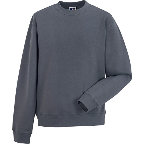 Authentic Sweatshirt , Russell, grau, 80 % Baumwolle, 20 % Polyester, 2XL, , Bild 1