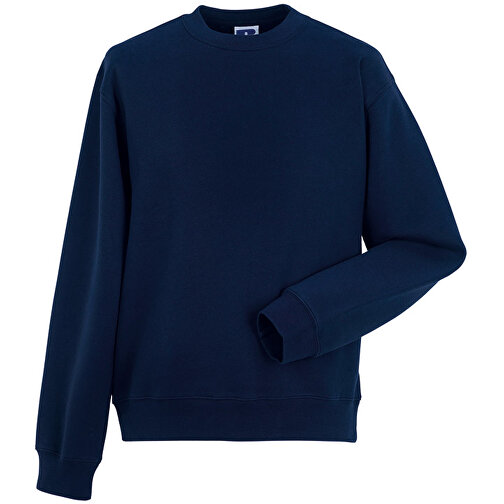 Authentic Sweatshirt , Russell, navy blau, 80 % Baumwolle, 20 % Polyester, M, , Bild 1