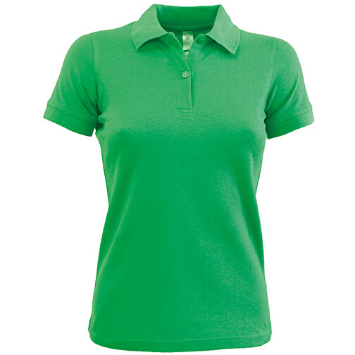 Safran Pure-Women Polo , B&C, kelly grün, 100 % Baumwolle, L, , Bild 1