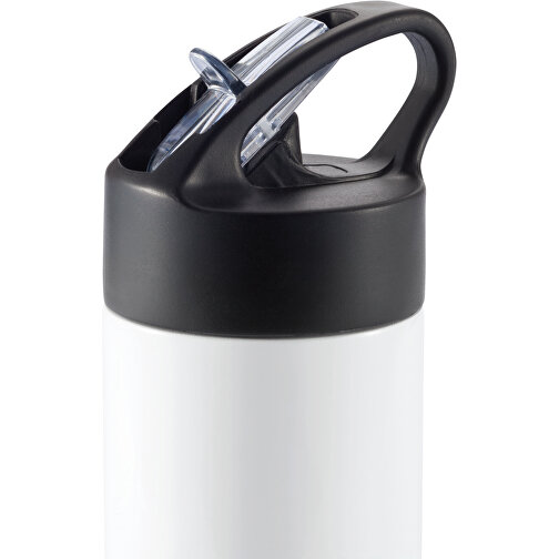 Sport Edelstahlflasche Mit Trinkvorrichtung, Weiß , XD Design, weiß, Edelstahl, 22,50cm (Höhe), Bild 2