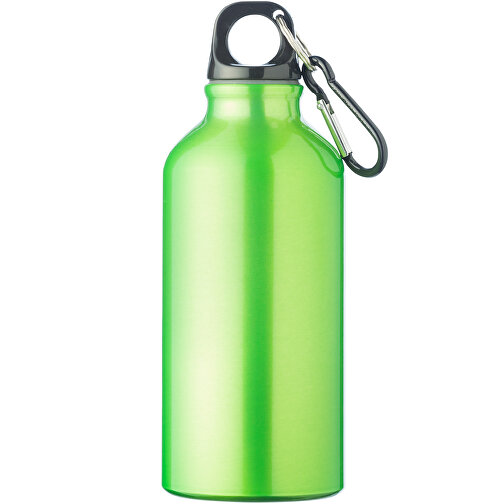 Auslaufsichere Trinkflasche Aluminium  - 400 Ml , apfelgrün, Aluminium, 17,50cm (Höhe), Bild 5