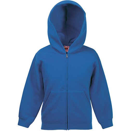 Kids Premium Hooded Sweat Jacket , Fruit of the Loom, royal, 70 % Baumwolle, 30 % Polyester, 164, , Bild 1