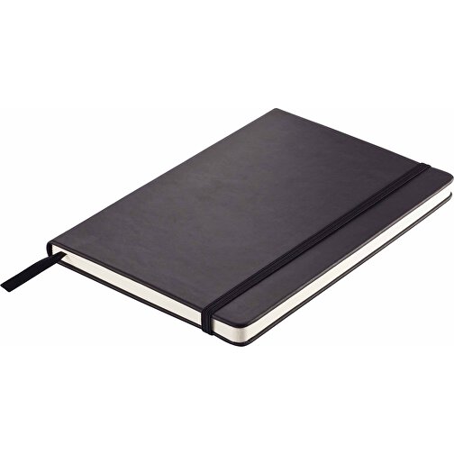 Deluxe Hardcover PU A5 Notizbuch, Schwarz , schwarz, Papier, 1,50cm x 21,50cm (Länge x Höhe), Bild 2