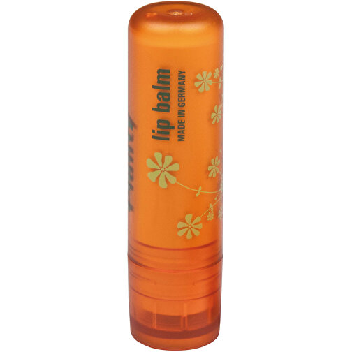 Lippenpflegestift Inkl. 1-farbigen Siebdruck , orange, Kunststoff, 7,00cm (Höhe), Bild 1