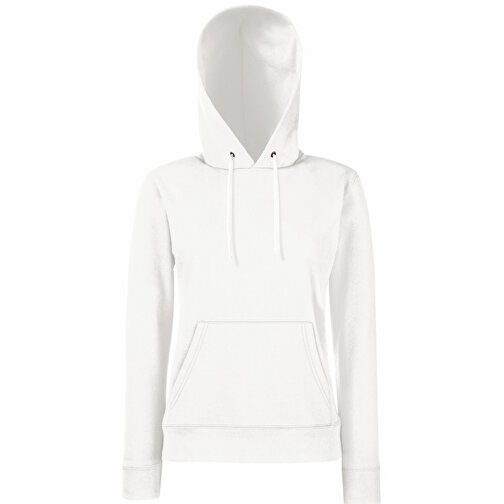 Lady-Fit Hooded Sweat , Fruit of the Loom, weiss, 80 % Baumwolle / 20 % Polyester, 2XL, , Bild 1