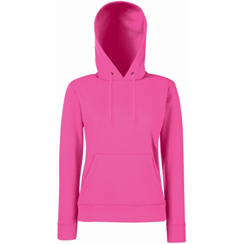 Lady-Fit Hooded Sweat , Fruit of the Loom, fuchsia, 80 % Baumwolle / 20 % Polyester, L, , Bild 1