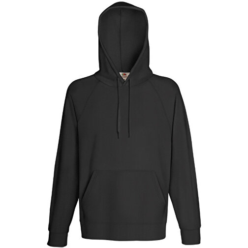 Lightweight Hooded Sweat , Fruit of the Loom, graphit, 80 % Baumwolle, 20 % Polyester, S, , Bild 1