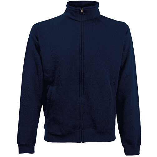 New Sweat Jacket , Fruit of the Loom, deep navy, 80 % Baumwolle, 20 % Polyester, S, , Bild 1