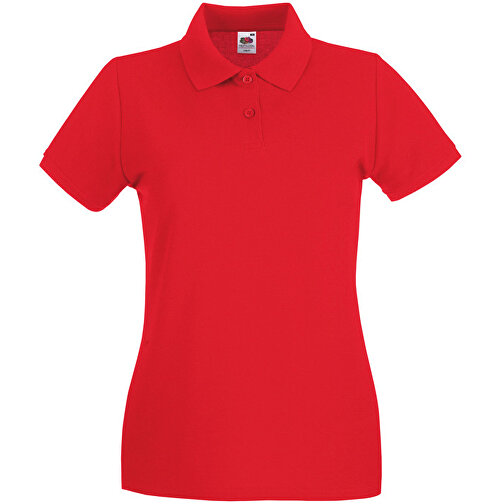 New Lady-Fit Premium Polo , Fruit of the Loom, rot, 100 % Baumwolle, S, , Bild 1