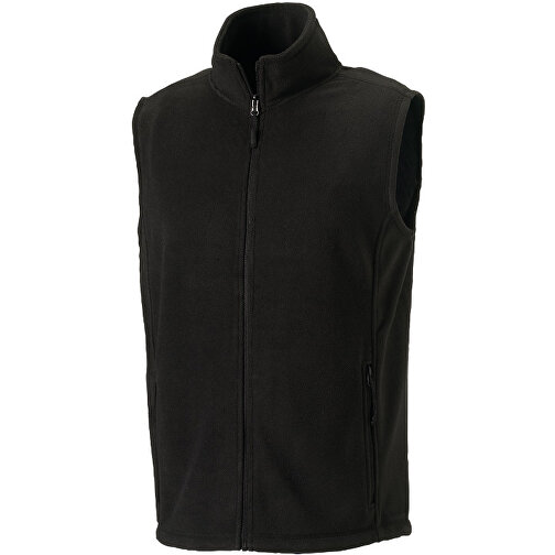 Outdoor Fleece Gilet , Russell, schwarz, 100 % Polyester, S, , Bild 1