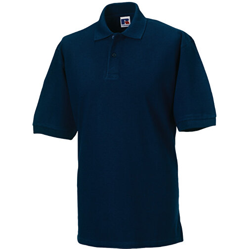 Poloshirt Aus 100% Baumwollpique , Russell, navy blau, 100 % Baumwolle, 3XL, , Bild 1