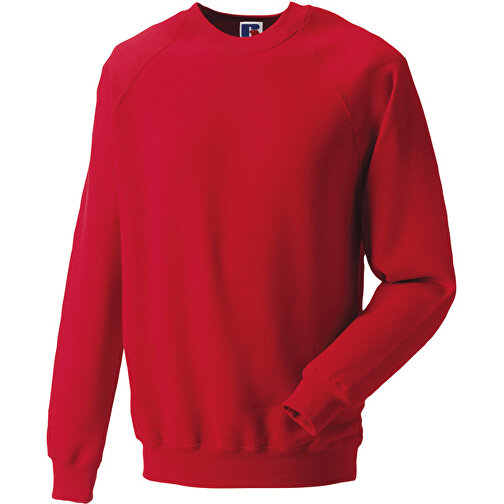 Raglan Sweatshirt , Russell, rot, 47 % Baumwolle / 53 % Polyester, XL, , Bild 1