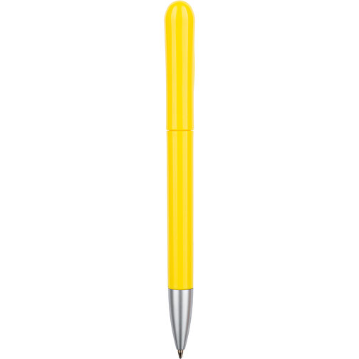 Kugelschreiber Halo , Promo Effects, gelb / schwarz, Kunststoff, 14,00cm (Länge), Bild 3