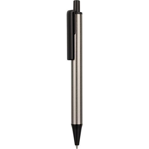 Kugelschreiber Prime , Promo Effects, grau / schwarz, Metall, Kunststoff, 14,20cm (Länge), Bild 1