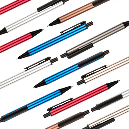 Kugelschreiber Prime , Promo Effects, silber / schwarz, Metall, Kunststoff, 14,20cm (Länge), Bild 10