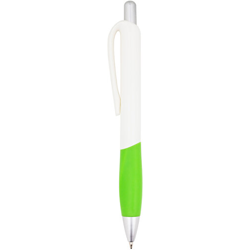 Kugelschreiber Muscle , Promo Effects, grün / weiss, Kunststoff, 14,10cm (Länge), Bild 2