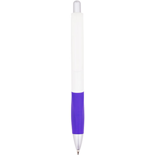 Kugelschreiber Muscle , Promo Effects, lila / weiß, Kunststoff, 14,10cm (Länge), Bild 3