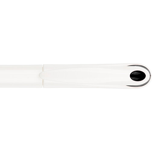 Kugelschreiber Halo , Promo Effects, weiß / schwarz, Kunststoff, 14,00cm (Länge), Bild 9
