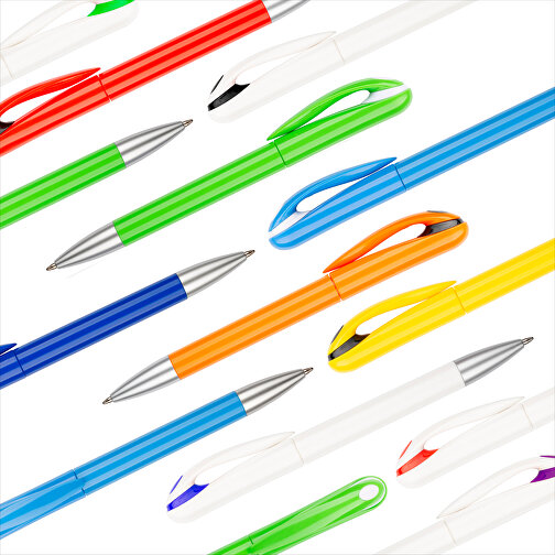 Kugelschreiber Halo , Promo Effects, weiß / grün, Kunststoff, 14,00cm (Länge), Bild 10