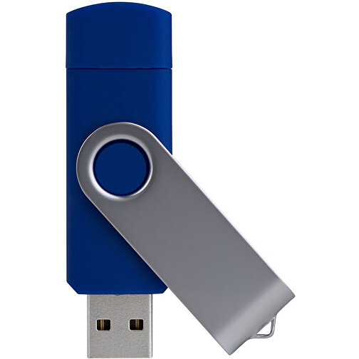 USB-Stick Smart Swing 4 GB , Promo Effects MB , blau MB , 4 GB , Kunststoff, Metal MB , 3 - 10 MB/s MB , 7,00cm x 1,00cm x 1,90cm (Länge x Höhe x Breite), Bild 1