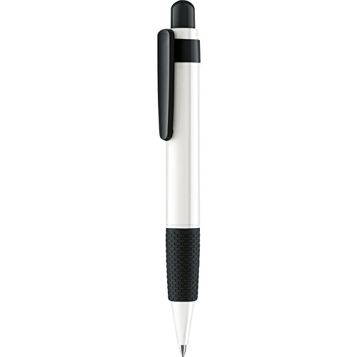Senator® Big Pen Polished Basic Druckkugelschreiber , Senator, weiss/schwarz, Kunststoff, 13,00cm x 136,00cm x 17,00cm (Länge x Höhe x Breite), Bild 1